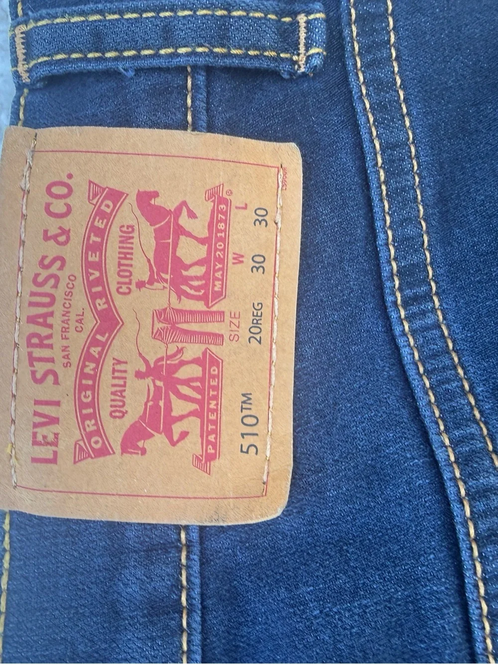 510 skinny Levi's Men's Indigo Slim Straight Jeans
